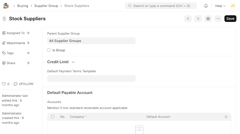 Supplier Group
